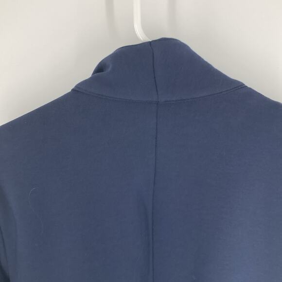 NY Collection Woman Navy Blue Open Front Ponte Knit Cardigan Size 1X New - Picture 7 of 14